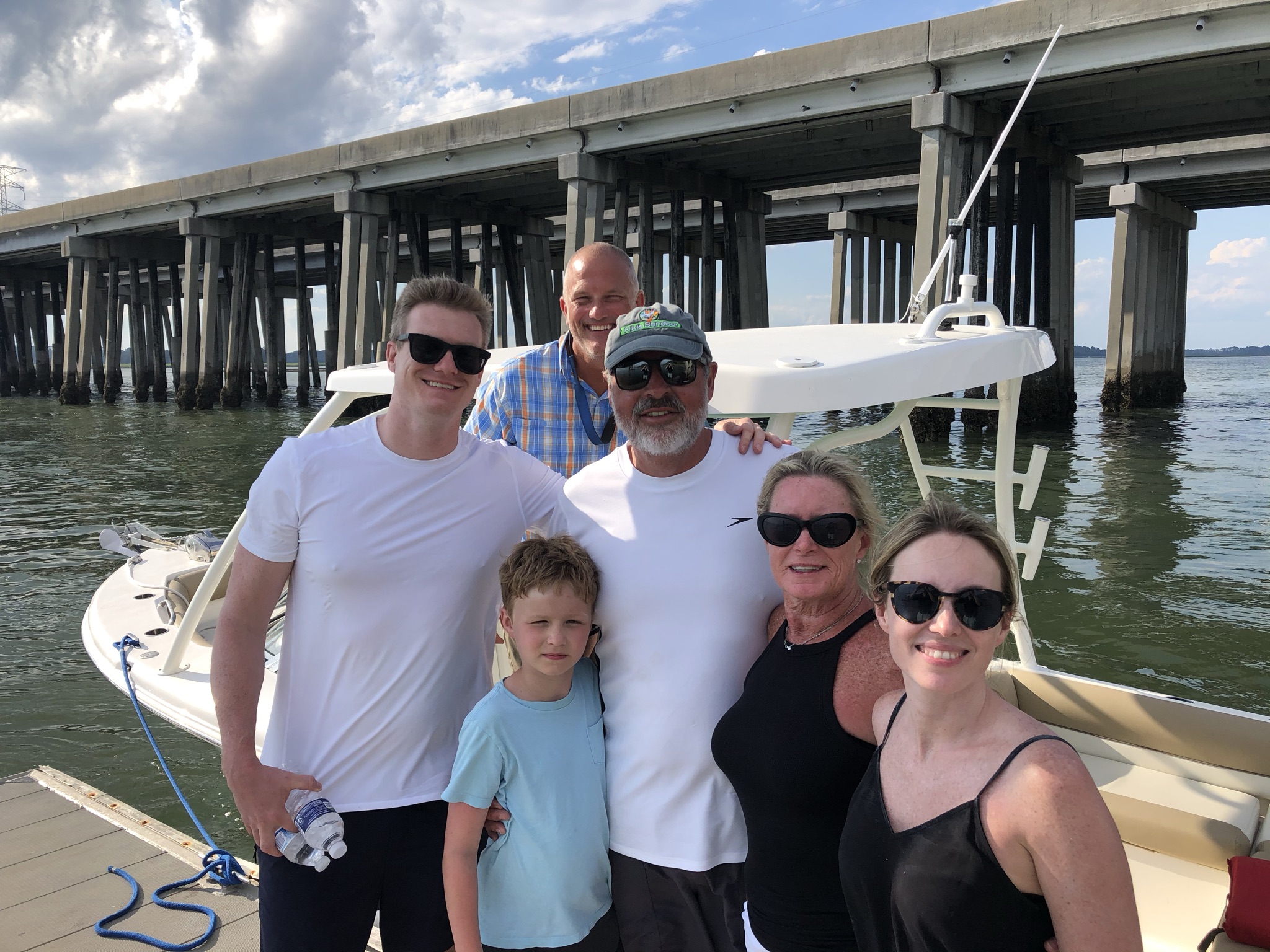 Hilton Head Dolphin Tours - Family getting ready for their private charter