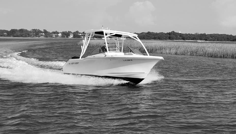 Cruising the back marshes on a Hilton Head Island boat tour