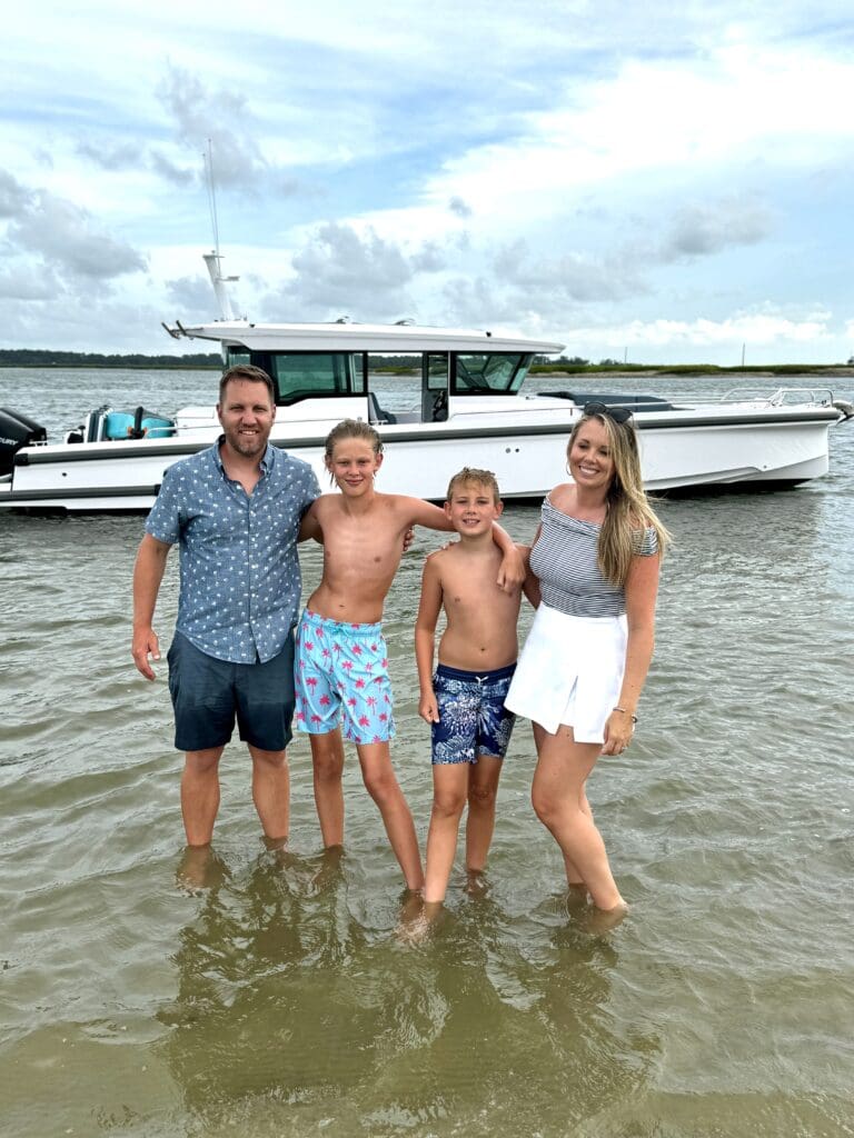 Family on May River Sandbar