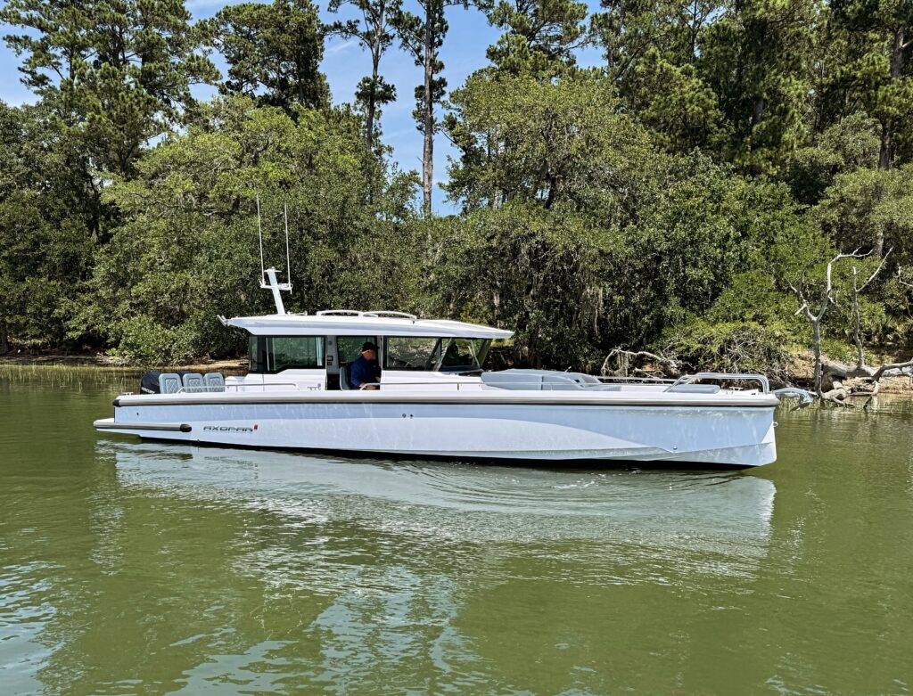 yacht anchored at cocktail cove