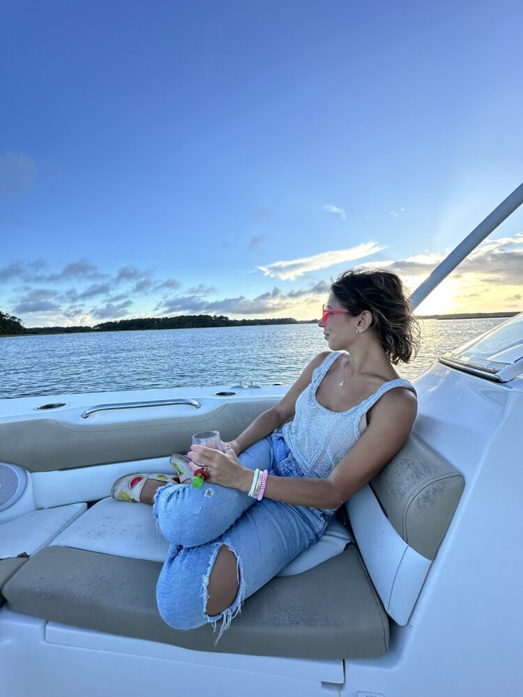 Bliss on the bow of our Key West