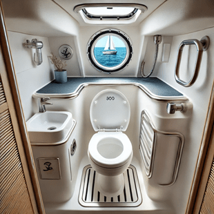 Image of bathroom on a boat